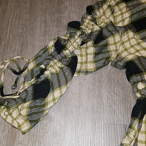 💜Firm Price💜Free People Plaid Ruched Sleeve Shirt - Picture 11 of 16